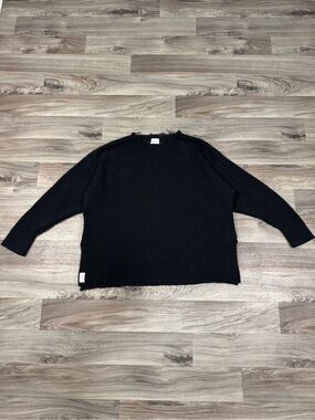 Mikuta The Dark Long Knitted Sweater With Distressed Hem 100% Cotton Small
